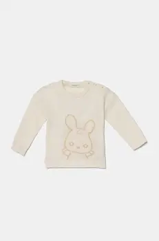 United Colors of Benetton pulover bebe culoarea bej, 16AKA1017 imagine