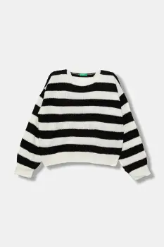 United Colors of Benetton pulover copii culoarea alb, 1Z8SQ108X imagine