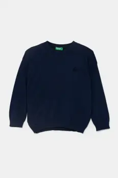 United Colors of Benetton pulover copii culoarea albastru marin, light, 1098G100U imagine