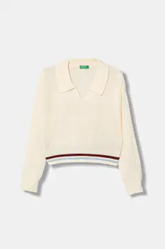 United Colors of Benetton pulover copii culoarea bej, 1270Q3009 imagine