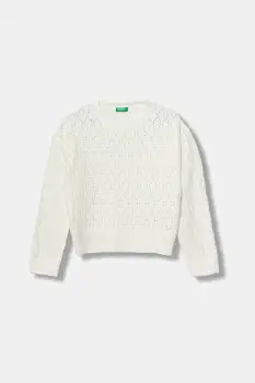 United Colors of Benetton pulover copii culoarea bej, light, 1RG7C109A imagine