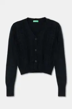 United Colors of Benetton pulover copii culoarea negru, light, 1370C601Q imagine