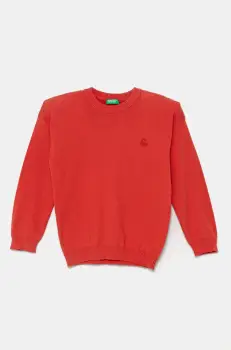 United Colors of Benetton pulover copii culoarea rosu, light, 1098G100U imagine
