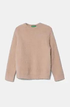 United Colors of Benetton pulover copii culoarea roz, 19BAG100Q imagine