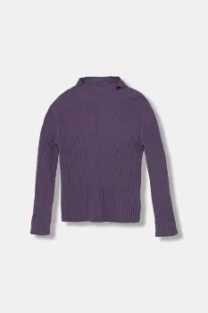 United Colors of Benetton pulover copii culoarea violet, light, 1Y7QC200P imagine