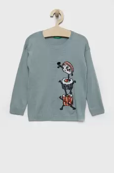 United Colors of Benetton pulover copii light imagine