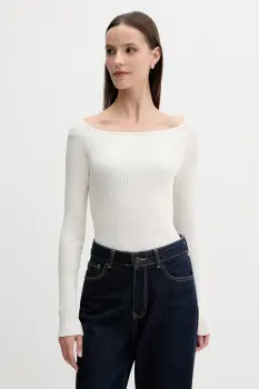 United Colors of Benetton pulover culoarea bej, light, 16UYD10E7 imagine