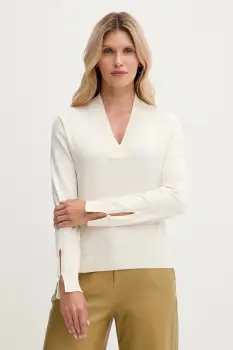 United Colors of Benetton pulover culoarea bej, light, 1W2AD4034 imagine