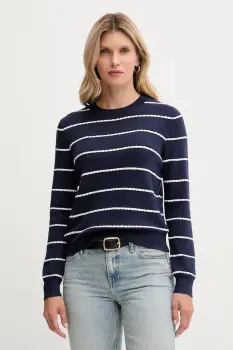 United Colors of Benetton pulover culoarea bleumarin, light, 104ME10EB imagine