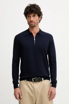 United Colors of Benetton pulover culoarea bleumarin, light, 110XU301L imagine