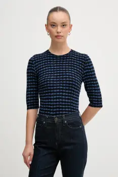 United Colors of Benetton pulover culoarea bleumarin, light, 12F3D10EE imagine