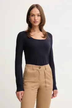 United Colors of Benetton pulover culoarea bleumarin, light, 1W2AD10E5 imagine