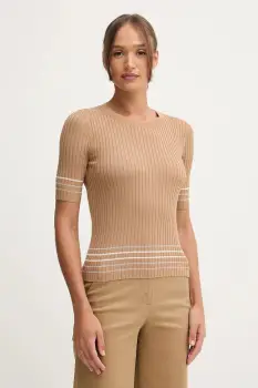 United Colors of Benetton pulover culoarea maro, 1E3RE10EK imagine