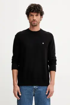 United Colors of Benetton pulover culoarea negru, 1V4KU10AF imagine