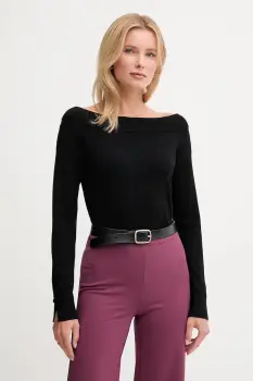 United Colors of Benetton pulover culoarea negru, light, 1W2AD10E0 imagine