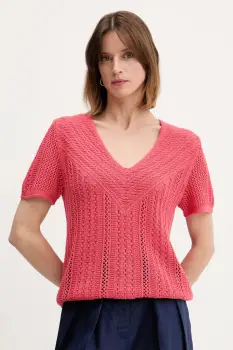 United Colors of Benetton pulover culoarea roz, 143CD402Y imagine