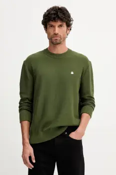 United Colors of Benetton pulover culoarea verde, 1V4KU10AF imagine