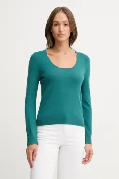 United Colors of Benetton pulover culoarea verde, light, 1W2AD10E5 imagine