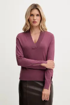 United Colors of Benetton pulover culoarea violet, light, 1W2AD4034 imagine