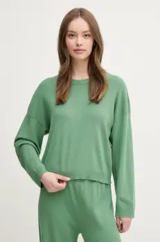 United Colors of Benetton pulover de bumbac culoarea verde, light, 1091D10D6 imagine