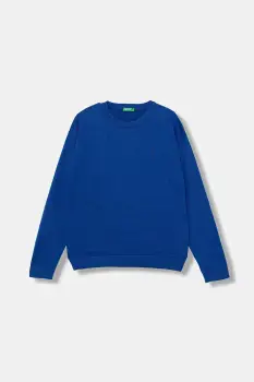 United Colors of Benetton pulover de bumbac pentru copii light, 120YC108S imagine