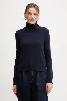 United Colors of Benetton pulover de casmir culoarea bej, light, cu guler, 1033D202D imagine