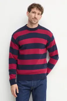 United Colors of Benetton pulover de lana barbati, culoarea bleumarin, light, 18AYK107Y imagine