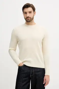 United Colors of Benetton pulover de lana culoarea bej, 103MU10B5 imagine