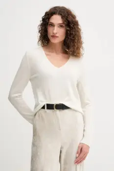 United Colors of Benetton pulover de lana culoarea bej, light, 1002D401Y imagine