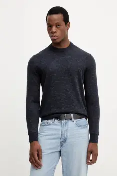 United Colors of Benetton pulover de lana culoarea bleumarin, 111ZU10AB imagine