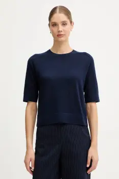 United Colors of Benetton pulover de lana culoarea bleumarin, light, 11AHD10E6 imagine