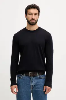 United Colors of Benetton pulover de lana culoarea bleumarin, light, 11AHU1056 imagine