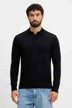 United Colors of Benetton pulover de lana culoarea bleumarin, light, 11AHU301P imagine