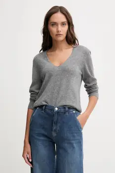 United Colors of Benetton pulover de lana culoarea gri, light, 1002D401Y imagine