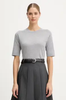 United Colors of Benetton pulover de lana culoarea gri, light, 11AHD10E6 imagine