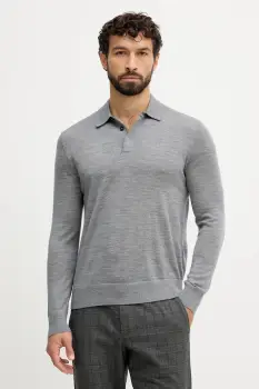 United Colors of Benetton pulover de lana culoarea gri, light, 11AHU301P imagine