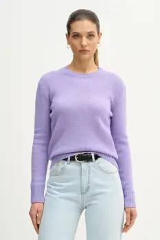 United Colors of Benetton pulover de lana culoarea gri, light imagine