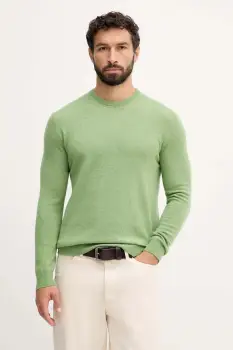 United Colors of Benetton pulover de lana culoarea maro, light, 1002U1G34 imagine