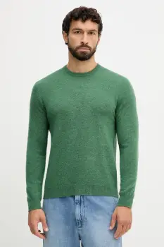 United Colors of Benetton pulover de lana culoarea maro, light, 1002U1G34 imagine