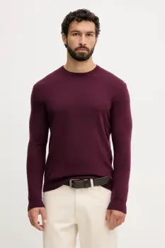 United Colors of Benetton pulover de lana culoarea maro, light, 1002U1G34 imagine