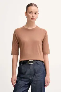 United Colors of Benetton pulover de lana culoarea maro, light, 11AHD10E6 imagine