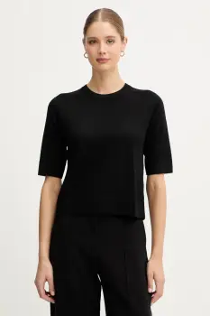 United Colors of Benetton pulover de lana culoarea negru, light, 11AHD10E6 imagine