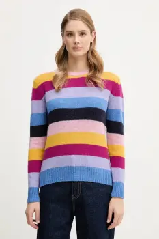 United Colors of Benetton pulover de lana culoarea roz, 103ME107E imagine