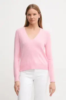 United Colors of Benetton pulover de lana culoarea roz, light, 1002D401Y imagine