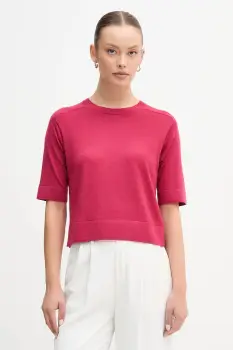 United Colors of Benetton pulover de lana culoarea roz, light, 11AHD10E6 imagine