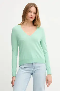 United Colors of Benetton pulover de lana culoarea verde, light, 1002D401Y imagine