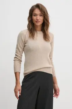 United Colors of Benetton pulover de lana femei, culoarea gri, light imagine