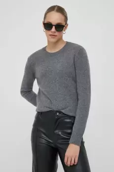 United Colors of Benetton pulover de lana femei, culoarea gri, light imagine