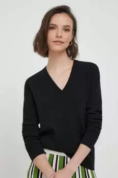 United Colors of Benetton pulover de lana femei, culoarea negru, light imagine