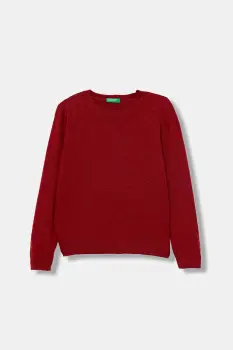 United Colors of Benetton pulover de lana pentru copii culoarea rosu, light, 106WC108R imagine